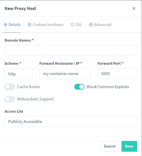 App host setup